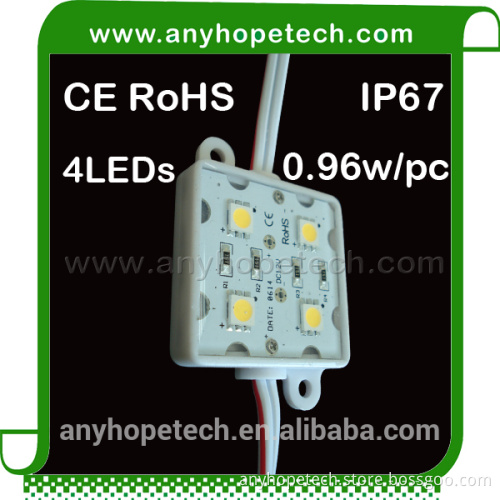 Good price water resisitant warm white 4LEDs smd led module